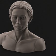 3D basılmış dekoratif büst